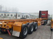 중국 콘테이너 수송을 위한 반 40ft 12m 트랙터-트레일러 트럭 3 차축 해골 트레일러 공장